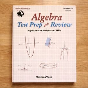 📕 New Algebra Test Prep & Review – Algebra I & II Concepts & Skills Grade 7–12